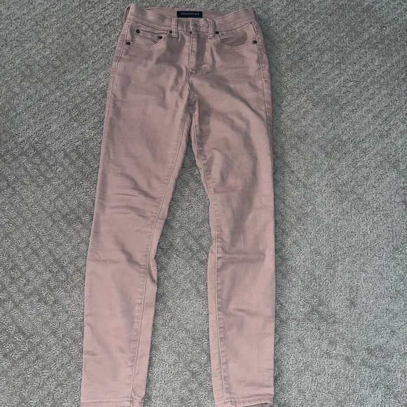Aeropostale Pale Pink High Waisted Jeggings - Picture 1 of 5